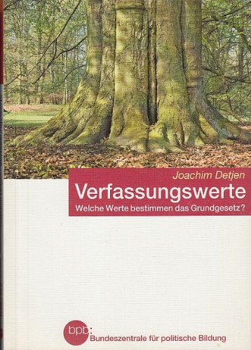 Cover zum Buch Verfassungswerte: Welche Werte bestim...