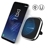 nillkin wireless charger Kompatibilität: Für Geräte, die Qi Wireless-Aufladung wie Samsung Galaxy S8 / S8 Plus / S7 / S7 Rand und so weiter zu unterstützen, kann es direkt mit ihnen kompatibel sein; Für Geräte, die nicht unterstützen Qi Wireless-Aufladung wie iPhone, Qi Wireless-Lade-Empfänger oder Wireless-Lade-Gehäuse benötigt wird, um mit diesem Wireless-Ladegerät zu arbeiten.