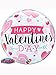Produktbild Qualatex 46048 Valentinstag Pfeile und Herzen Single Bubble Ballon, 22