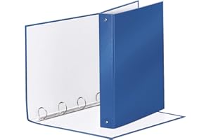 ESSELTE MEETING raccoglitore ad anelli 4-30-Tondo - f.to 22 x 30 cm - Blu metallizzato - 395792960