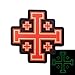Produktbild Glow Dark Order Holy Sepulchre Jerusalem Cross Templar Crusaders Taktisch Tactical Morale PVC Fastener Aufnäher Patch