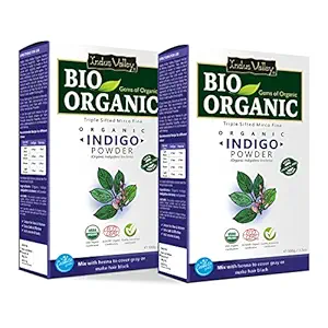 INDUS VALLEY Natural Indigo Powder | Indigofera tinctoria - for Hair - (100 * 2=200g)