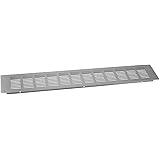 Brushed Chrome Vent Grill Kitchen Plinth/Worktop Heat 500 x 80mm