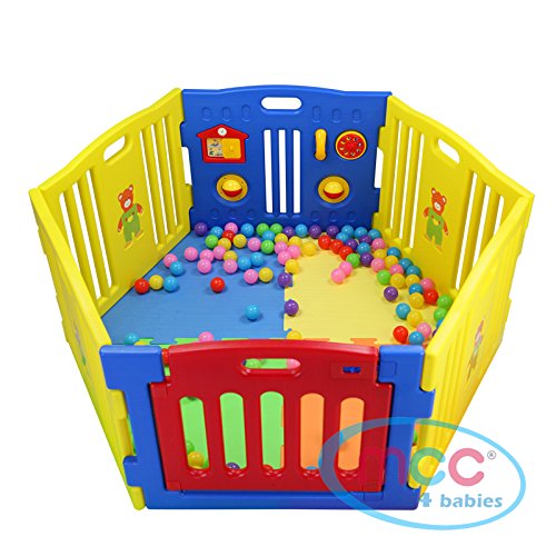 MCC Plastic Baby Playpen with Activity panel 6 Sides