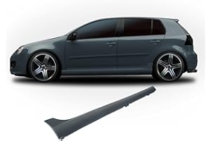 OMAC Fondo Cassa Gonna laterale per Volkswagen Golf 5 4 Porte 2003-2009 ABS Nero 2X