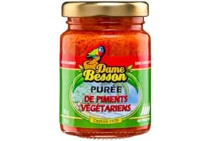 Purée piment vegetarien des antilles dame besson 90 g, ne pique pas + sticker marque Maolo