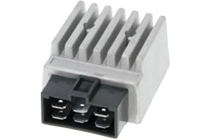 NARAKU Regler/Gleichrichter mit Blinkrelais für Derbi Senda, GPR, Aprilia RX/SX 50, Gilera RCR (Automatisch, 12V DC, 3 Anschlüsse)