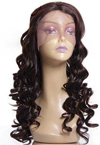 Meydlee 30 Inch Indian Remy Virgin Hair Full Lace Wig Color # 1B Natural Hairline Kinky Curly Human Hair Wig with Baby Hair