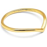 SINGULARU - Peak Ring - 925 Sterling Silver Ring with 18 Kt Gold Plated Finish - Women's Jewellery - Made in Spain - Various