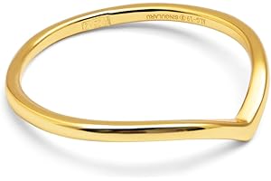 SINGULARU - Anillo Peak - Anillo de Plata de Ley 925 con Acabado Baño de Oro de 18 Kt. - Joyas para Mujer - Hecho en España - Varios Acabados y Tallas