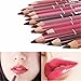 Women 12PCS Professional Lipliner Waterproof Lip Liner Pencil