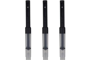 SUPERTOOL 0,34 cm de diámetro, convertidor de tinta estándar de pistón, para botella de tinta de pluma estilográfica (3 piezas)
