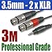 Price comparison product image 3.5mm 3m Jack Plug To 2 X XLR Female Plug Cable | 298