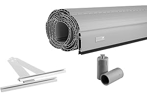 Schellenberg Rolladen Maßanfertigung, PVC Rolladenpanzer, Auswählbar: Breite 50-200 cm, Höhe 100-230 cm, System Maxi, Farben Weiß, Grau