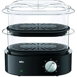 Braun FS5100BK Cuiseur Vapeur Electrique Noir Gloss 33 x 31 x 19,5 cm