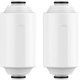 GLACIER FRESH Cartucho de Repuesto para Filtro de Ducha Philips AWP175, Compatible con Philips AWP1775CH y AWP1775WH, Medio F