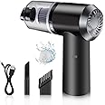 Axceli Axx Dust Collection/Lighting 2 In 1 HEPA Filter Car Vacuum Cleaner 120W High-Power Handheld Wireless Vacuum Cleaner Home Car Dual-Use Portable Usb Rechargeable Set Of 1 Black