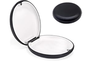 LORSENG 1 Pcs Magnetic Tooth Holder Box, Slim Retainer Case, Slim Dental Aligner and Retainer Case with Magnetic Closure, Magnetic Closure Orthodontic Retainer Box Denture Case Slim Braces Guard Case