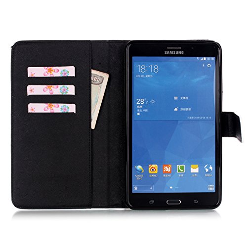 Galaxy Tab 4 7.0 Hülle Case,Galaxy Tab 4 7.0 Ledertasche,Ukayfe Muster Ledertasche Schutzhülle Leder Tasche für Samsung Galaxy Tab 4 7.0,Bunt Muster Design Slim Fit Folio PU leder Flip Cover im Bookstyle Kunstleder Schutzhülle Cover Tasche für Samsung Galaxy Tab 4 7.0 SM-T230 / T231Tablet mit 1 x Schwarze Eingabestift with 1 x Black Stylus (Don’t Touch My Pad) - 5