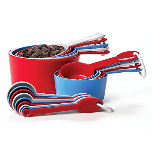 Progressive MEASURING CUP & SPOON SET 19 piece Red White & Blue