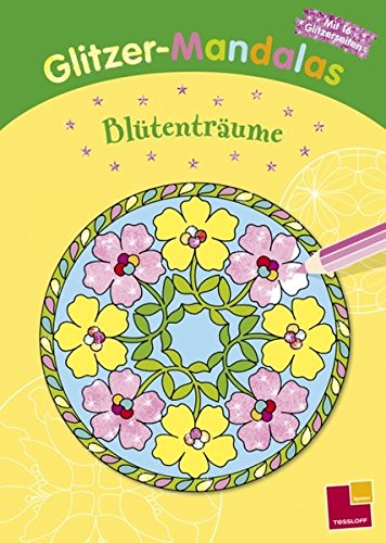 Preisvergleich Produktbild Glitzer-Mandalas. Blütenträume (Malbücher und -blöcke)