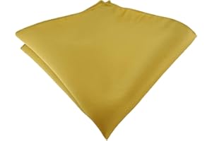 TigerTie - Fazzoletto da taschino in raso tinta unita – Panno poliestere – Dimensioni 26 x 26 cm