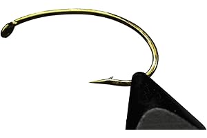 Tigofly 50 piezas / lote de ganchos de ninfa para atar mosca de camarones con abertura ancha ancha Caddis Pupa anzuelos de pesca con mosca tamaño 4# 6# 8# 10# 12# 14# 16# 18#