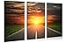 Produktbild Gallery of Innovative Art – Road To The Sun – 130x80cm Premium Kunstdruck Wand-Bild – Leinwand-Druck in deutscher Marken-Qualität – Leinwand-Bilder auf Holz-Keilrahmen als moderne Wanddekoration
