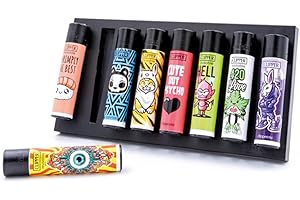 FIRE-FLOW FIRE-Board® 8 – La tavola da collezione definitiva per accendini Clipper® – con supporto, striscia magnetica o montaggio a parete – Accessori ufficiali Clipper – Nero