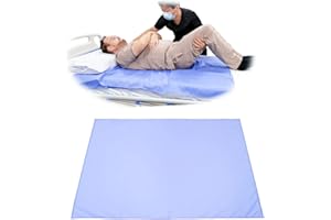 Ehucon Patient Flat Transfer Slide Sheet-55"x79" für Patienten/Ältere/Senioren Transfers in Autos/Rollstühle/Bett Transfer und Neupositionierung einfach, wiederverwendbar und waschbar, lila