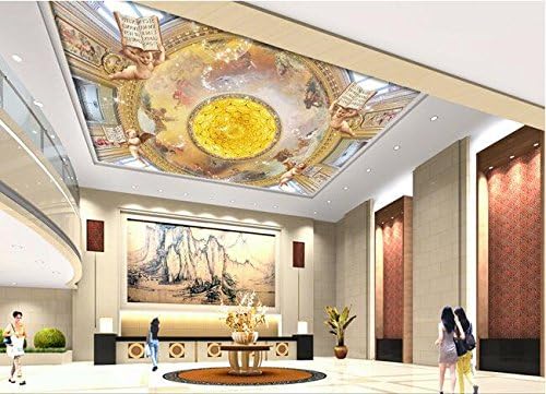 Malilove 3d wallpaper custom mural non-woven European angel canvas golden luxuriant adornment ceiling murals photo wallpaper for walls 3d