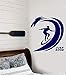 Produktbild wandaufkleber baum foto Surf-Sport mit Waves Surfboard Rider