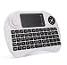 Produktbild neue 2.4GH Mini Wireless Tastatur Touchpad Maus Combo für HTPC-PC mit Windows-Betriebssystem, für Mac, Linux für Win7-Pad für Andriod, für TV-Box (Weiß)