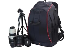 PANTSLINE Camera Bag Professional Camera Backpack for SLR Mirrorless Cameras Waterproof, Camera Bag Compatible with Canon Nikon Cameras