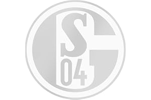 Gelsenkirchen FC Schalke 04 Autoaufkleber- transparent Silber - Logo Aufkleber Sticker S04 - Plus Lesezeichen I Love