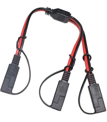 Liwinting Câble SAE 30cm - Extension Pour Solaire, Moto, Voiture - 18AWG 10A