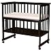 Baby Bassinet with Storage Shelf (Dark Brown)