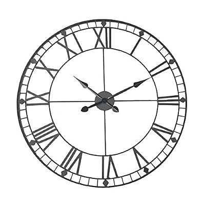 Atmosphera Pendule Vintage noir Ø90 cm