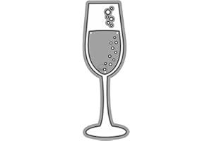 DzIxY Champagne Glasses Metal Cutting Dies for Card Making Kit Embossing Paper Die Cuts Scrapbook Machine Stencils Storage Pockets Supplies