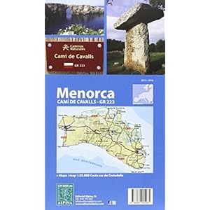 Menorca. Camí de Cavalls. GR-223. Escala 1:50.000. Mapa excursionista. Español, English, Deustch. Alpina editorial (Guias De Senderismo)