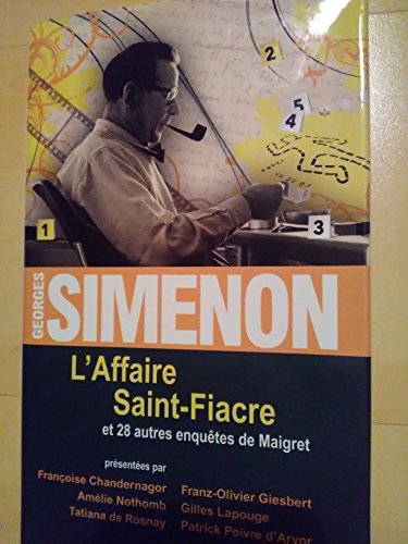 couverture de : L'affaire Saint-Fiacre et 28 autres enqu&ecirc;tes de Maigret