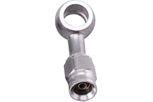 BIlinli Adaptateur d'extrémités de raccord de Tuyau de Frein en Acier Inoxydable AN3 10mm pour Voiture Auto Moto