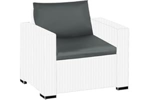 SAPPHIRE Keter Garden Furniture 2 3 4 Seater Rattan Patio Set Allibert Lounger Set Sofa Chairs Replacement Cushion Pads(FURNITURE NOT INCLUDED ONLY CUSHION) (8 PC bottle Green Patio Set)