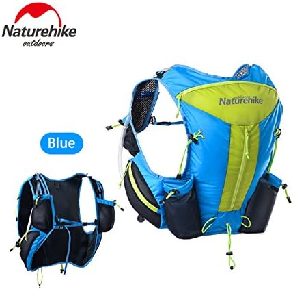 Naturehike Lighweight Men Women Marathon Backpack Close Fitting Hiking Tactical Packs Running Bag 12L(blue)