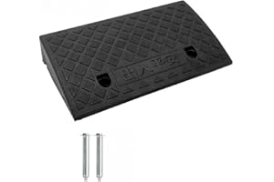 FS-PINGXIANG Street Solutions Kerb Ramps, Lightweight Portable Mobility Threshold Ramps for Wheelchairs, Cars Vehicles, Caravan, Scooter Wheels, Skateboard, Motorcycle, Disabled Chair & Dog (50 * 27 * 9cm)