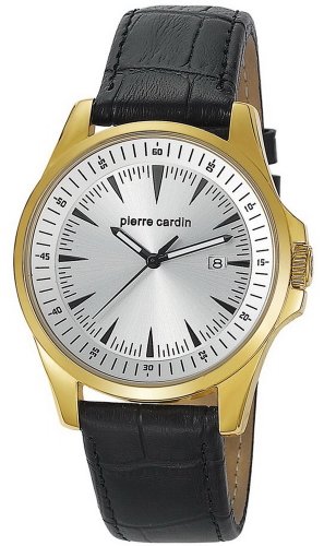 Pierre Cardin Herren-Armbanduhr XL  Analog Quarz Leder PC104511F05 Pierre Cardin Herren-Armbanduhr XL  Analog Quarz Leder PC104511F05