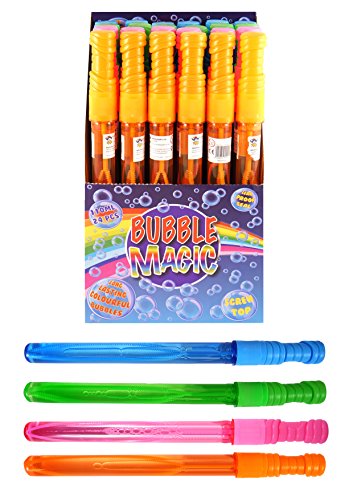 24 x Bubble Swords Assorted Colours Bubble Magic 110ml - discount