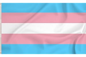 Storm&Lighthouse Transgender Pride Flag LGBTQ+ Flags Trans Flag 5ft x 3ft with Eyelets