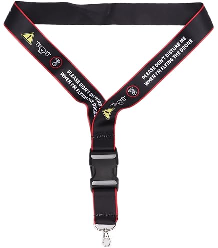Lanyard Pour Télécommande DJI RC PRO 2 – Sangle Cou Cuir PU + Alliage Aluminium – Réglable 62-80 Cm, Pas Besoin De Retirer - 11