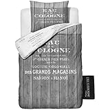 Dreamhouse Bedding-Juego de cama funda nórdica de 140 x 200 y Colonia 220-200 x 200 y 220 a 240 x 200 y 220, algodón, gris, 140 x 200